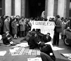 Foto manifestazione di protesta